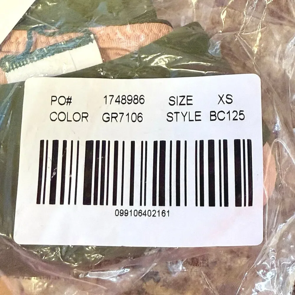 J. Crew Green Curved Waist Cheeky Bikini Bottom Size XS